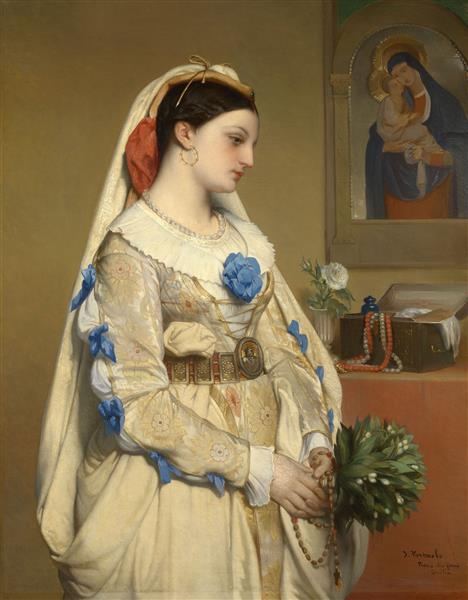 A Sicilian Bride, 1861 - Жан-Франсуа Портальс