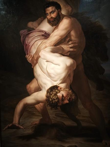 Hercules and Antaeus - Rafael Tegeo