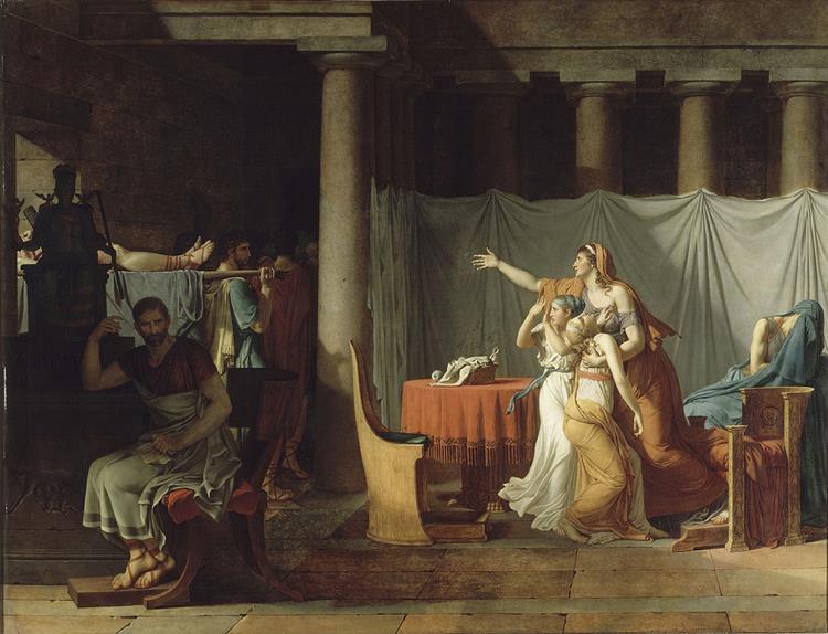 Lictors Bearing to Brutus the Bodies of his Sons, 1789 - Jacques-Louis David
