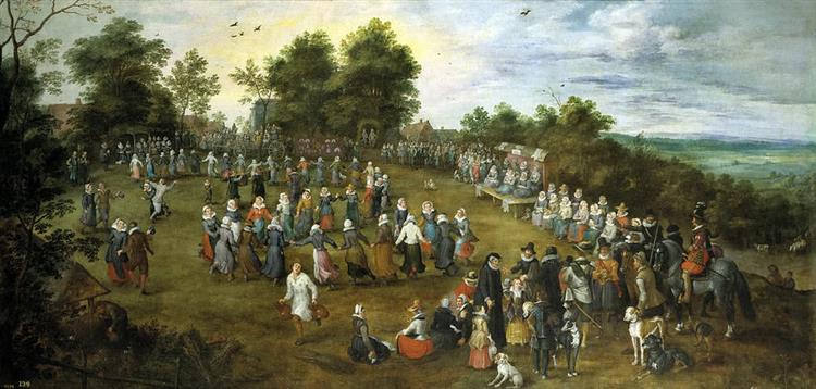 Peasant Dance for the Archdukes - Jan Brueghel, o Velho