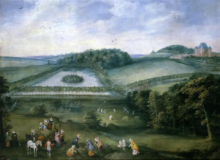 The Country Excursion of Isabel Clara Eugenia - Jan Brueghel the Elder