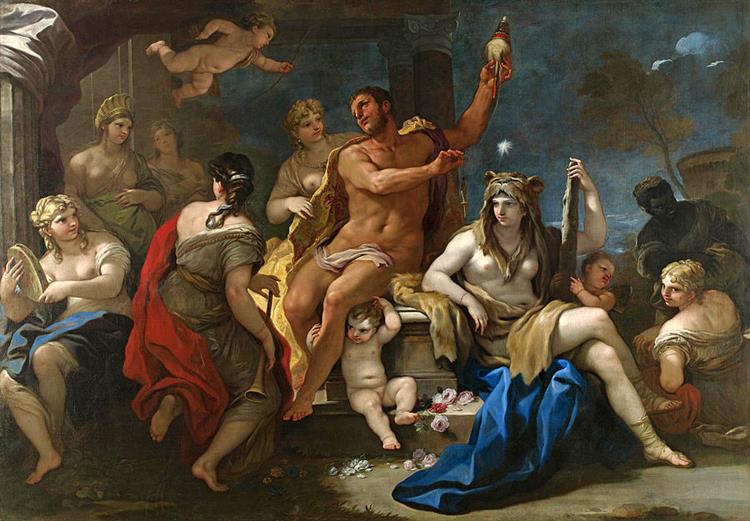 Hercules and Omphale - Luca Giordano