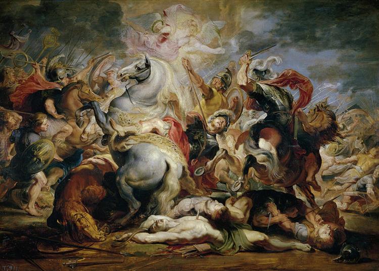 The Death of the Consul Decius - Peter Paul Rubens