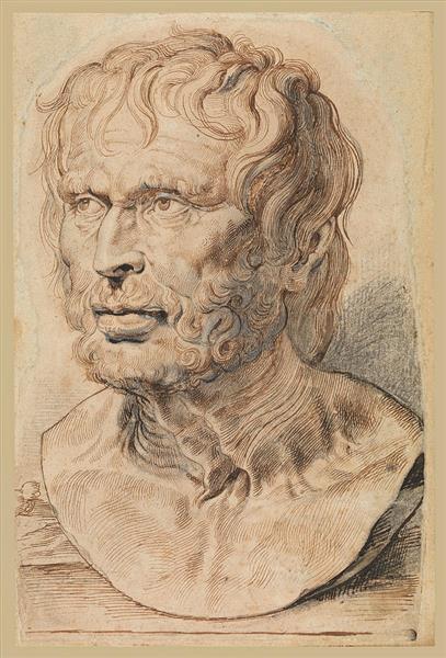 Bust of Pseudo Seneca - Pierre Paul Rubens