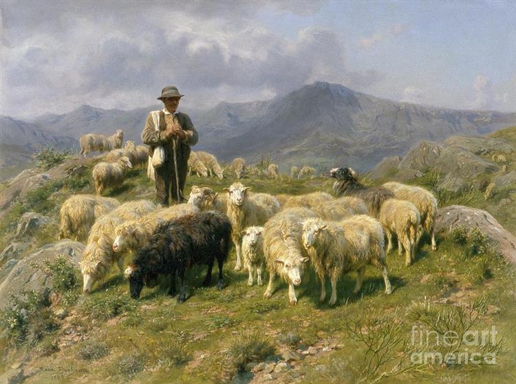 Shepherd of the Pyrenees, 1888 - Роза Бонер