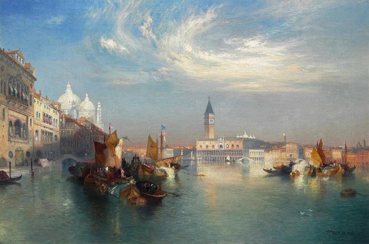 The Entrance to the Grand Canal - Thomas Moran