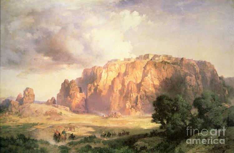 The Pueblo of Acoma in New Mexico - Thomas Moran