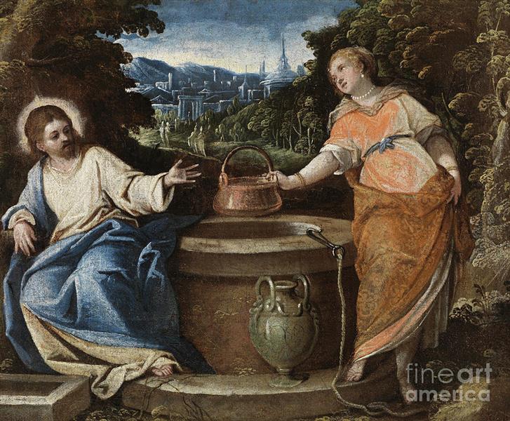 Christ and the Woman of Samaria - Тинторетто