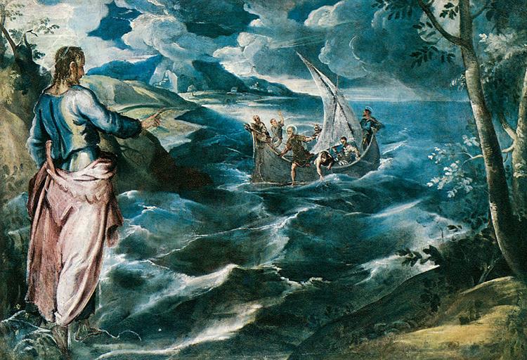 Christ at the Sea of Galilee - Jacopo Tintoretto