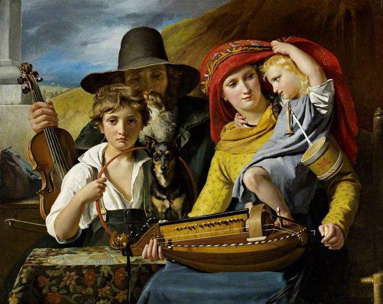A musician family, 1828 - Франсуа-Жозеф Навез