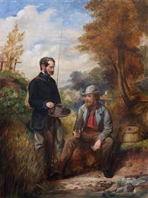 The Artist Fishing with His Brother, R. M. Ballantyne - John Ballantyne