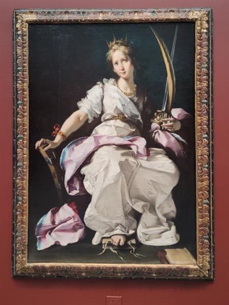 Saint Catherine of Alexandria, c.1615 - Bernardo Strozzi