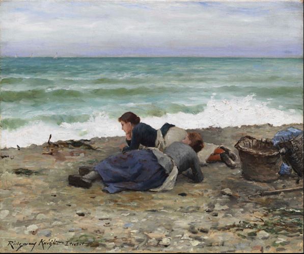 High Tide, Étretat, 1884 - Деніел Ріджвей Найт