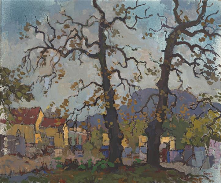 Houses and trees - Gregoire Boonzaier