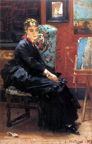 Portrait of Rosina Pisani, 1869 - 乔瓦尼·波尔蒂尼
