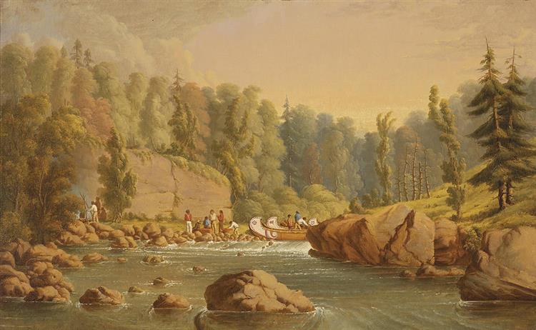 French River Rapids, 1846 - Пол Кейн