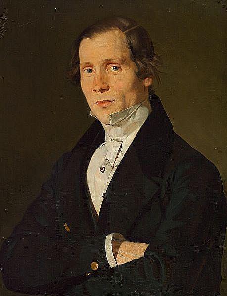 A gentleman's portrait - Christian Albrecht Jensen