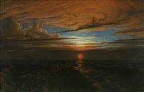 Sunset at Sea after a Storm - Francis Danby