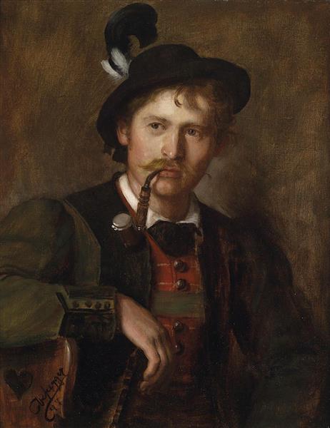 Portrait eines jungen Tirolers - Franz Defregger