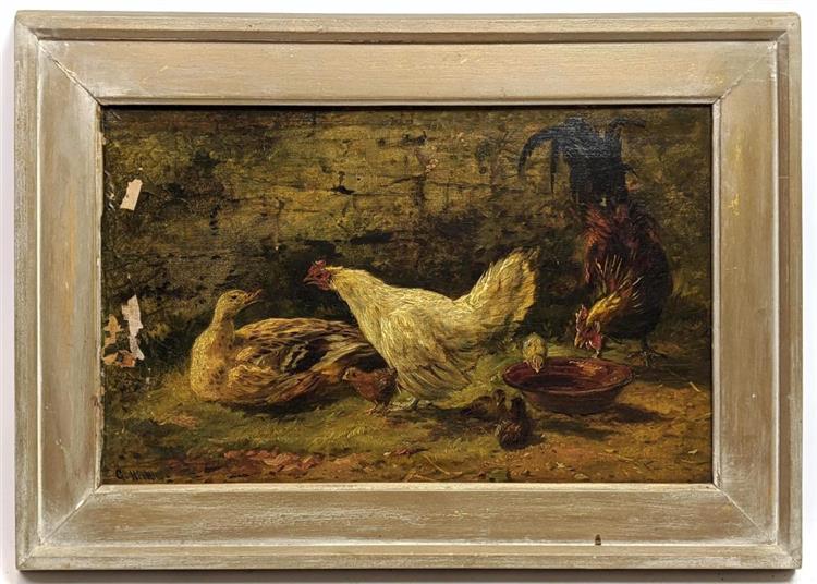 Chicken and Rooster - George Hickin