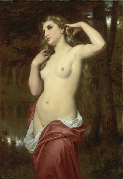 The Bather - Hugues Merle