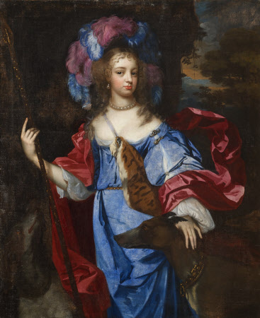 Elizabeth Cornwallis, Mrs Edward Allen (d. 1708), as Diana the Huntress - Jacob Huysmans