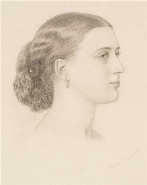 Portrait of Georgina Weldon - John Brett