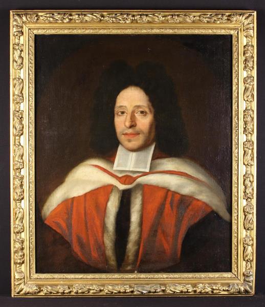 Portrait believed to be of Richard Byers, Vice Chancellor of Cambridge University - John Closterman