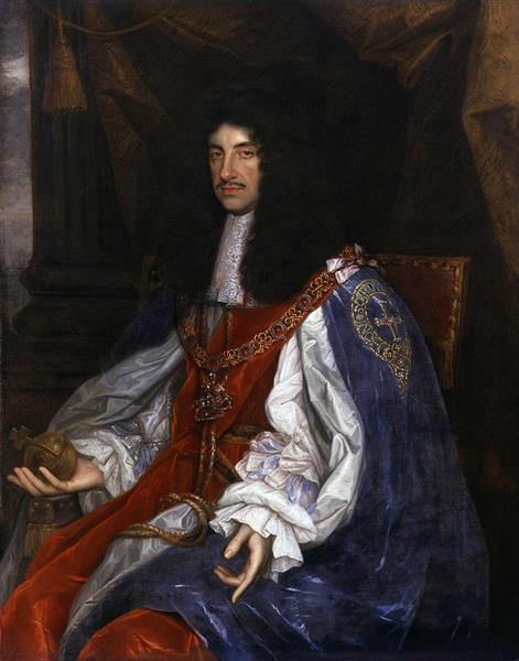 Charles II in Garter Robes - John Michael Wright