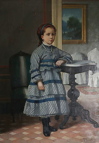Portrait of a girl - Pere Borrell del Caso