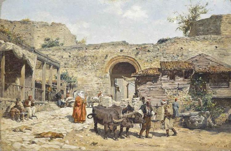 Ottomans at the city wall - Rudolf Otto von Ottenfeld