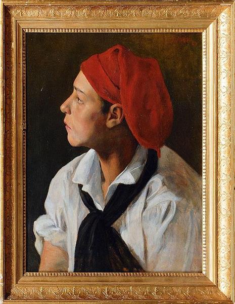 Portrait of a Boy from Napoli - Rudolf Otto von Ottenfeld