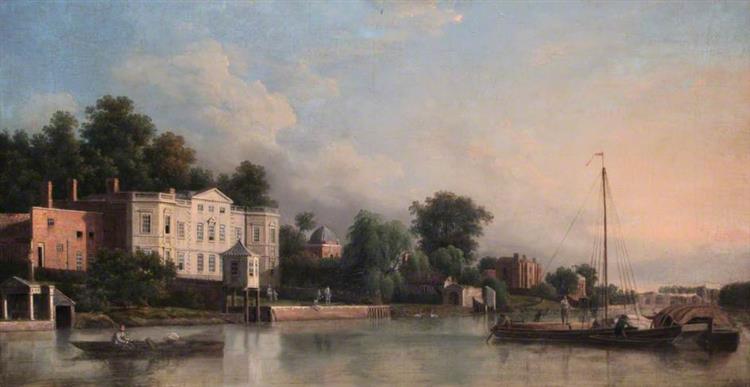 A View of Pope's Villa, Twickenham, Middlesex - Samuel Scott