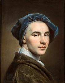 Self Portrait in Pastel - William Hoare