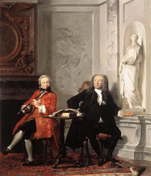 Jeronimus Tonneman and His Son - Cornelis Troost