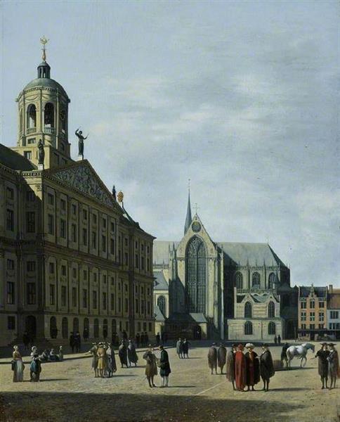 The Town Hall of Amsterdam - Gerrit Berckheyde