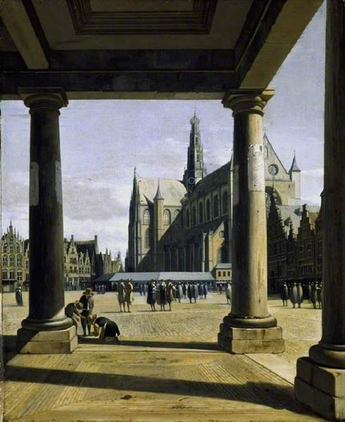 The Groote Kerk at Haarlem - Gerrit Berckheyde