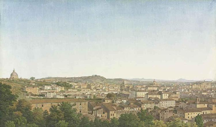 A panoramic view of Rome - Giovanni Battista Lusieri