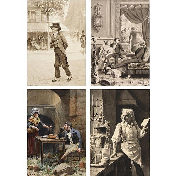 Illustrations for Honoré de Balzac's La Comédie Humaine (The Human Comedy) - Gustave Bourgain