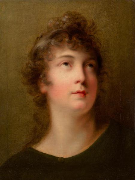 Kopf einer jungen Frau - Heinrich Friedrich Fuger