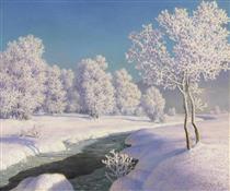 Winter landscape - Ivan Fedorovich Choultse