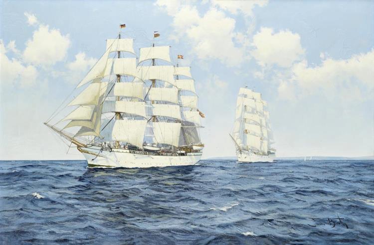 Two Tall Ships, Danmark & Christian Radich - James Brereton