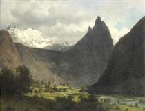 A view of Romsdalshorn, Norway - Johan Fredrik Eckersberg