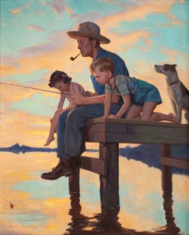 Fishing time - John Newton Howitt