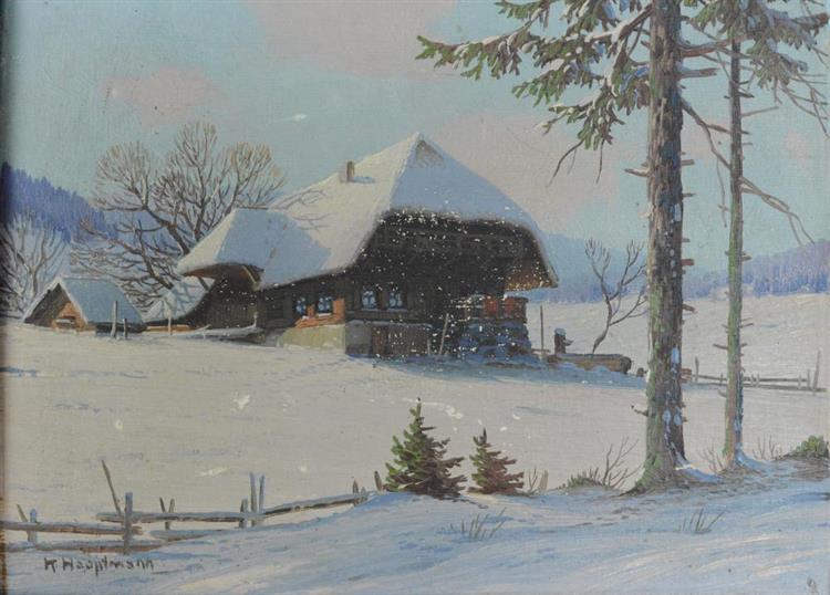 Winter in the Black Forest - Karl Hauptmann