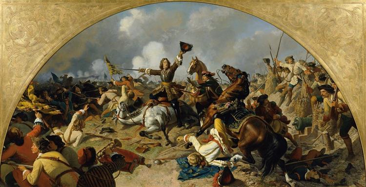 Die Schlacht bei Turin - Karl von Blaas