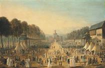 L'arrivée de Marie-Clotilde de Bourbon, Princesse de France, à Pont-De-Beauvoisin, le 7 septembre 1775 - Michel-Barthelemy Ollivier