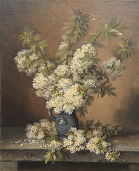 Still Life of Flowers in Pitcheroil - Paul de Longpré