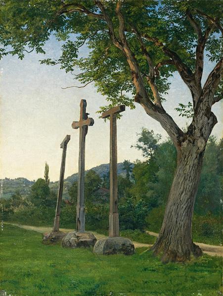 Three Crosses Along a Country - Robert Zund