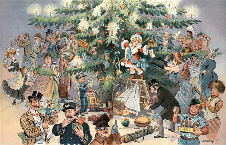 Puck's Christmas tree - Samuel Ehrhart - WikiArt.org